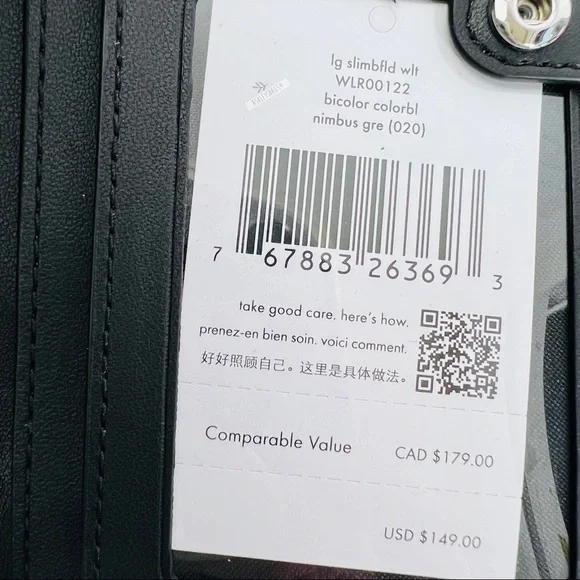 Kate Spade Staci Colorblock Large Slim Bifold Wallet - Picture 4 of 4